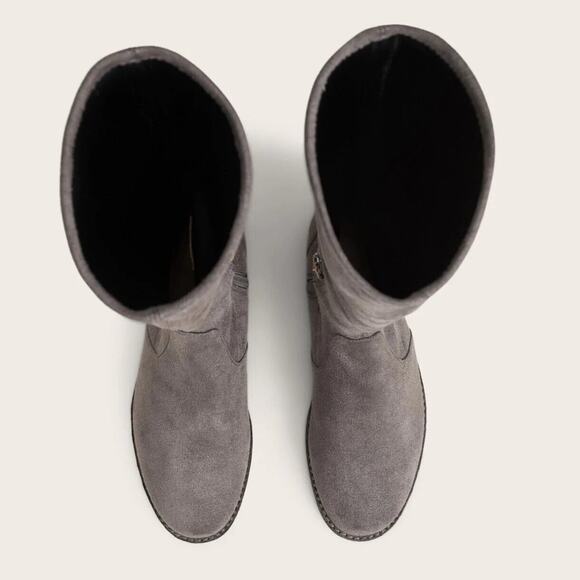 Gentle Soul by Kenneth Cole Women Grey Suede Emma Casual Tall Boots Size 5M - Picture 4 of 6